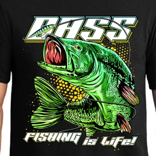 Bass Fishing Is Life Pajama Set