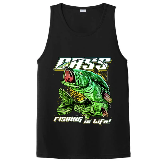 Bass Fishing Is Life Performance Tank