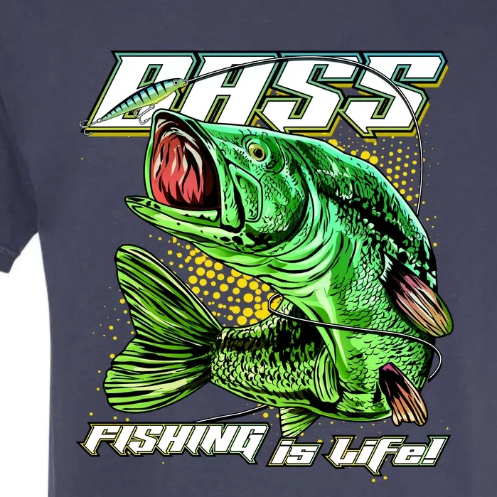 Bass Fishing Is Life Garment-Dyed Heavyweight T-Shirt