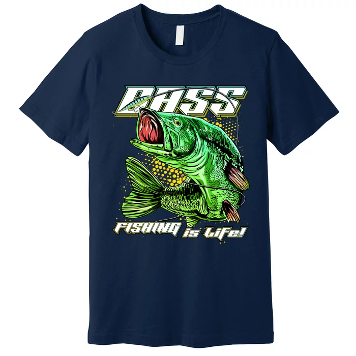 Bass Fishing Is Life Premium T-Shirt