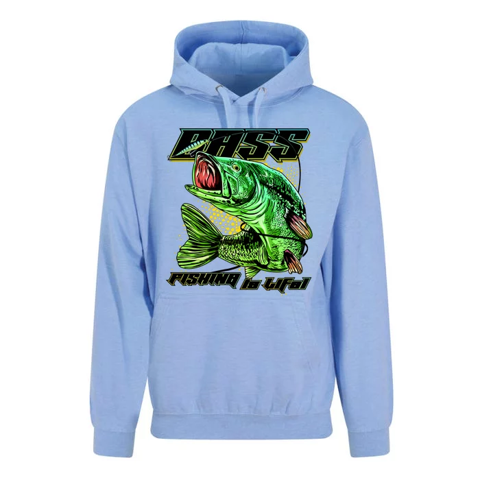 Bass Fishing Is Life Unisex Surf Hoodie