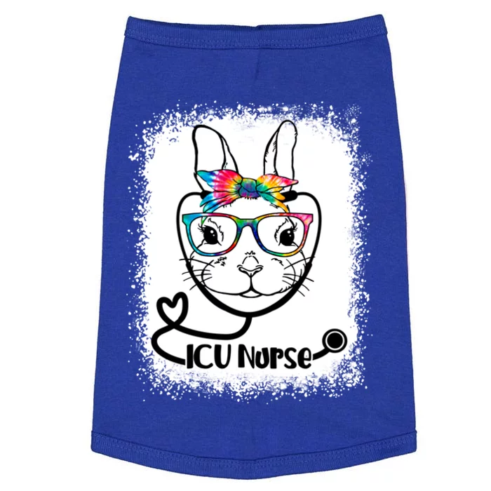 Bunny Face Icu Nurse Glasses Nurse Easter Day Gift Doggie Tank