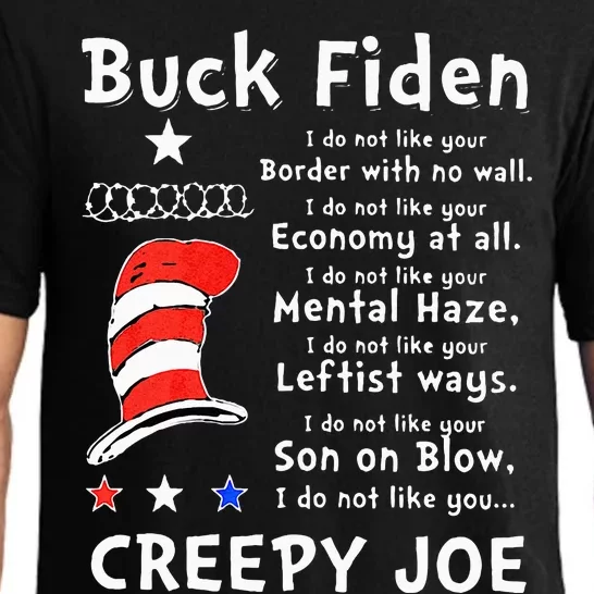 Buck Fiden I Do Not Like Your Border With No Wall Us Flag Pajama Set