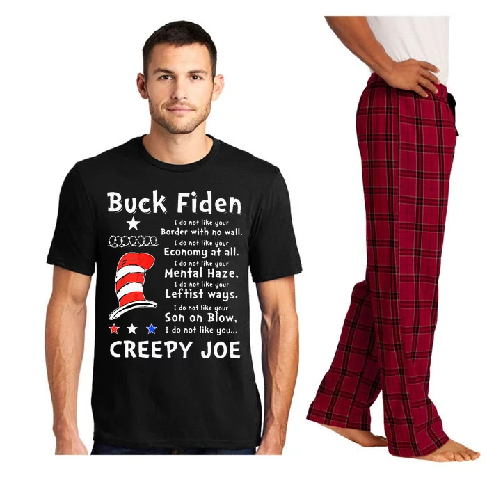 Buck Fiden I Do Not Like Your Border With No Wall Us Flag Pajama Set