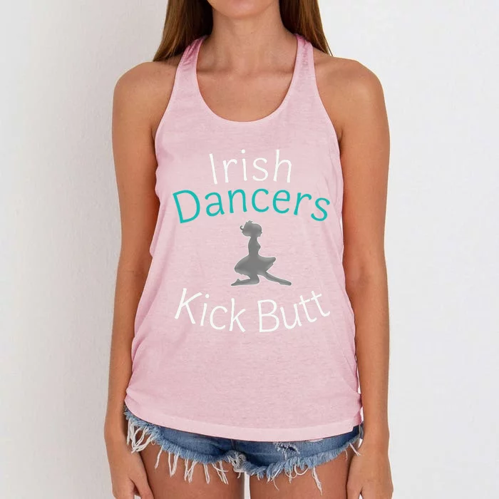 Best Funny Irish Dancers Kick Butt Girl Gift Women's Knotted Racerback Tank