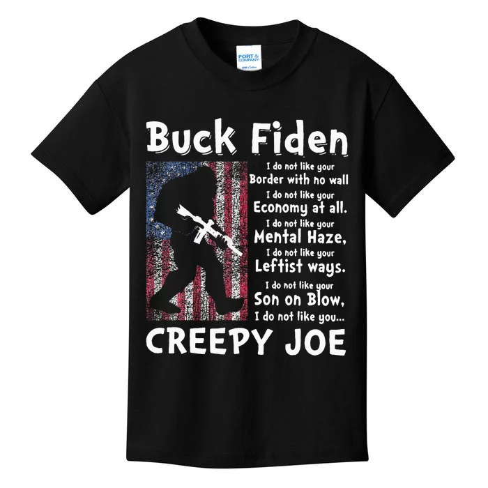 Buck Fiden I Do Not Like Your Border With No Wall Kids T-Shirt