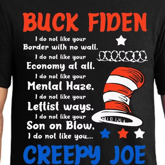 Buck Fiden I Do Not Like Your Border With No Wall Us Flag Pajama Set