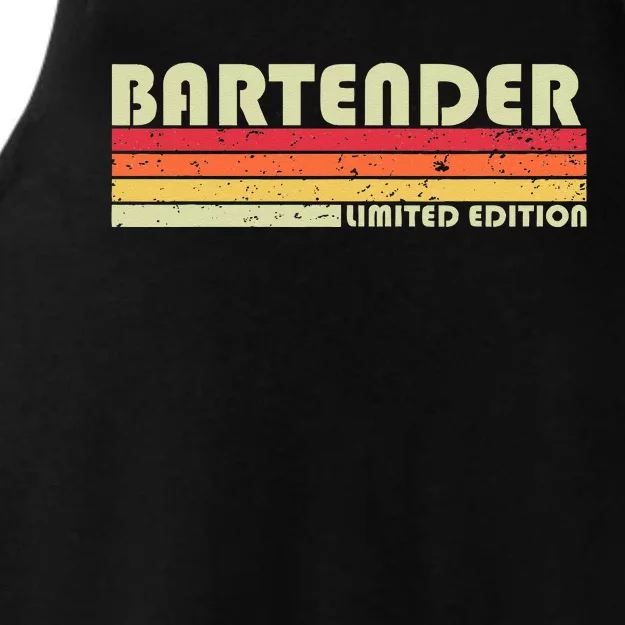 BARTENDER Funny Job Title Profession Birthday Worker Idea Ladies Tri-Blend Wicking Tank