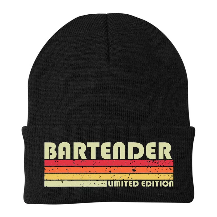 BARTENDER Funny Job Title Profession Birthday Worker Idea Knit Cap Winter Beanie