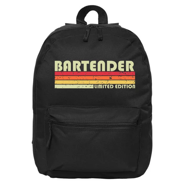 BARTENDER Funny Job Title Profession Birthday Worker Idea 16 in Basic Backpack