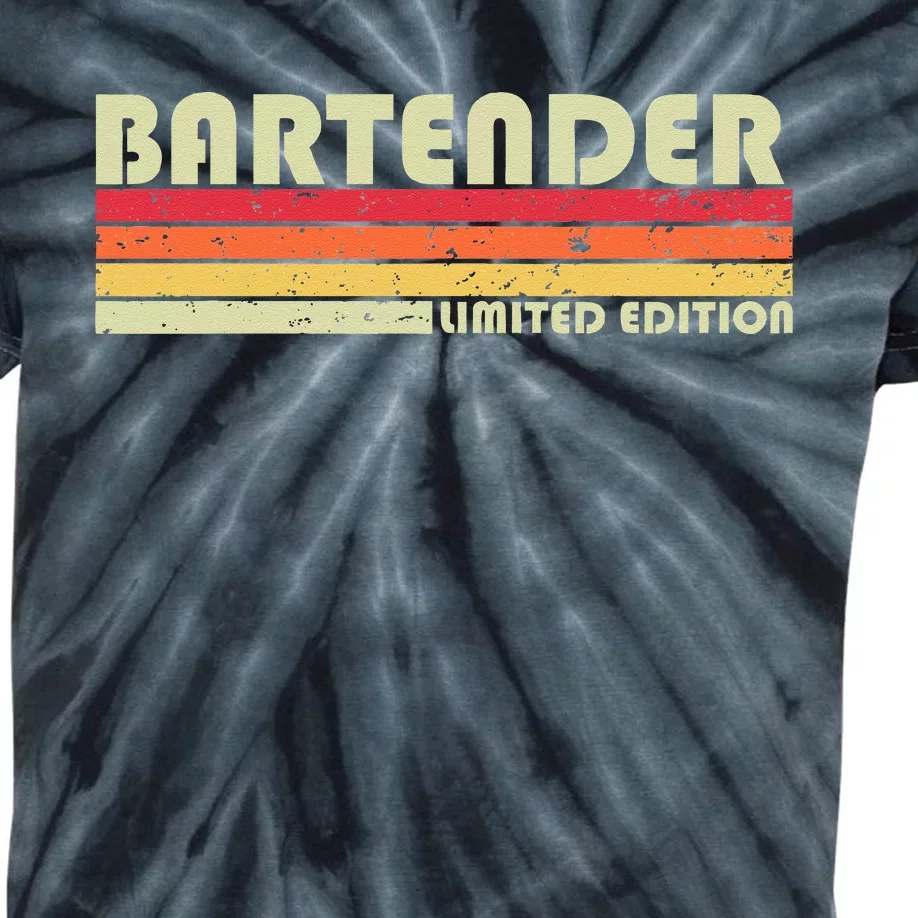 BARTENDER Funny Job Title Profession Birthday Worker Idea Kids Tie-Dye T-Shirt