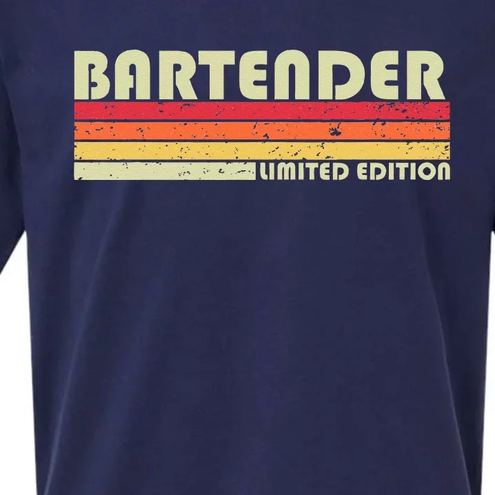 BARTENDER Funny Job Title Profession Birthday Worker Idea Sueded Cloud Jersey T-Shirt