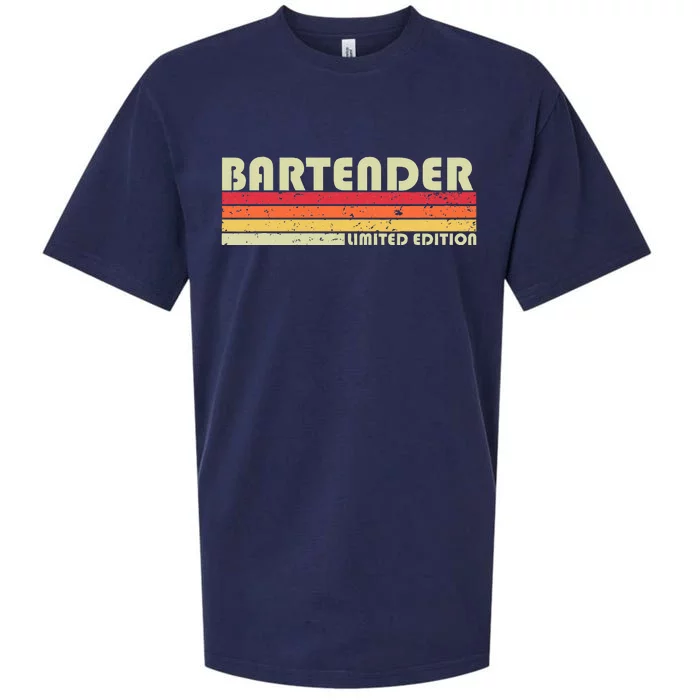 BARTENDER Funny Job Title Profession Birthday Worker Idea Sueded Cloud Jersey T-Shirt