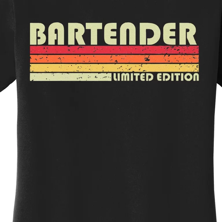 BARTENDER Funny Job Title Profession Birthday Worker Idea Women's T-Shirt