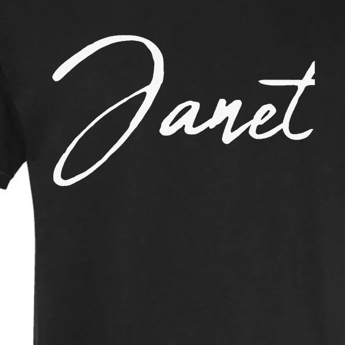 Beautiful Feminine Janet Handwritten Font Garment-Dyed Heavyweight T-Shirt