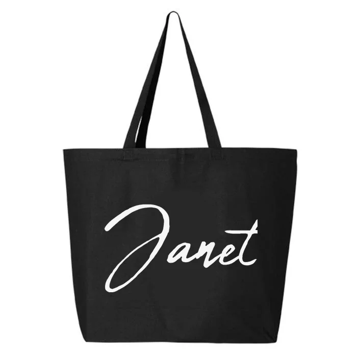 Beautiful Feminine Janet Handwritten Font 25L Jumbo Tote