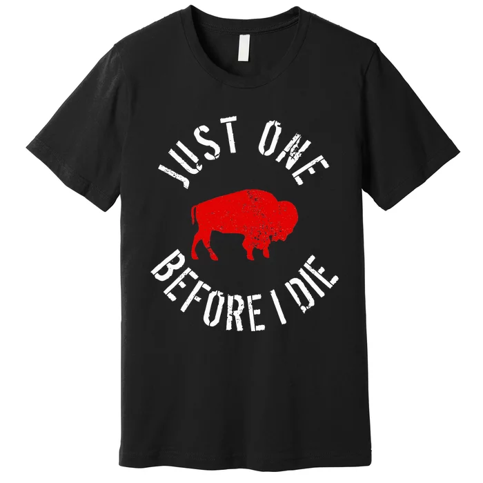 Buffalo Football Just One Before I Die Premium T-Shirt