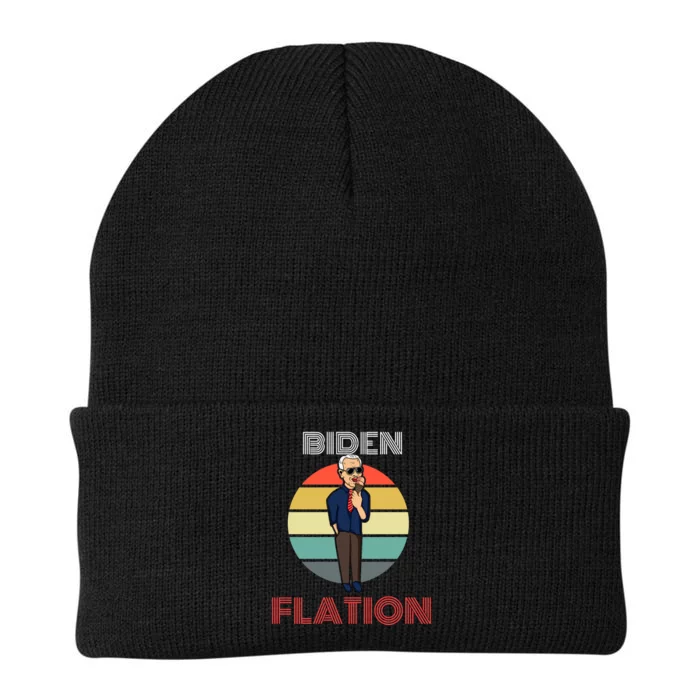 Biden Flation Joe Biden Sunset Knit Cap Winter Beanie