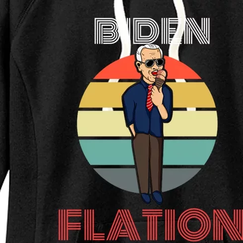 Biden Flation Joe Biden Sunset Women's Fleece Hoodie