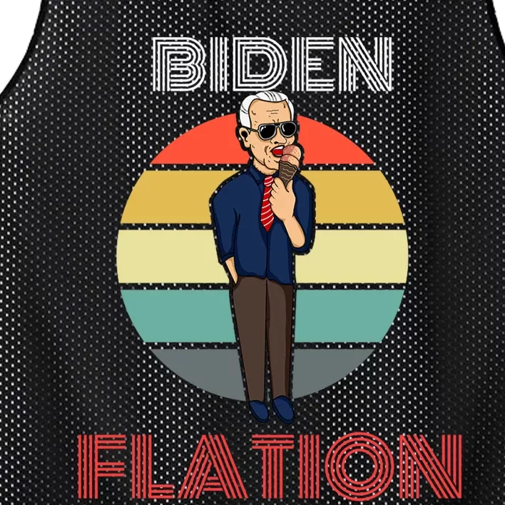 Biden Flation Joe Biden Sunset Mesh Reversible Basketball Jersey Tank