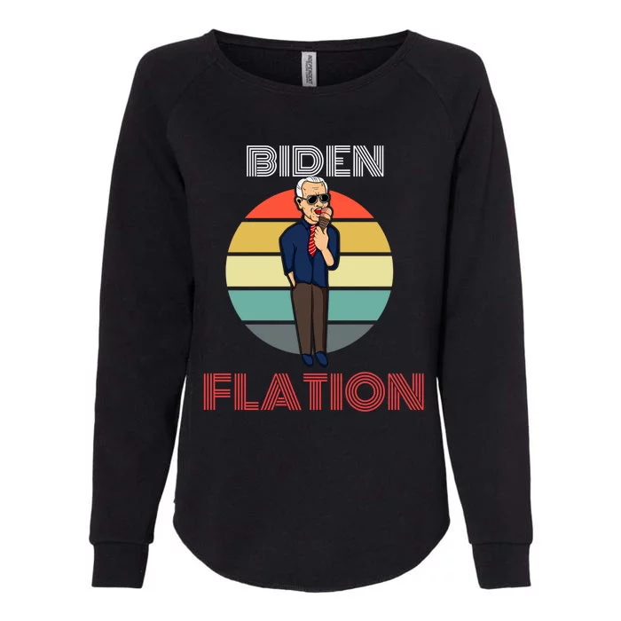 Biden Flation Joe Biden Sunset Womens California Wash Sweatshirt