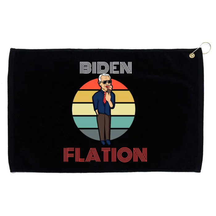 Biden Flation Joe Biden Sunset Grommeted Golf Towel