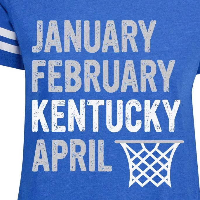 Basketball Fan January February Kentucky April Enza Ladies Jersey Football T-Shirt