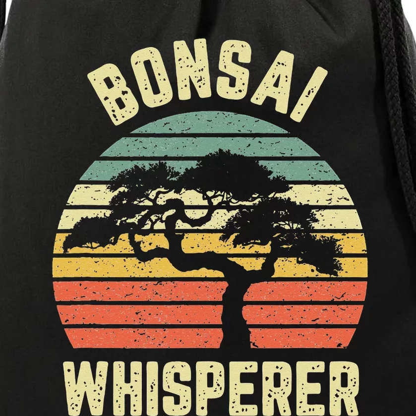 Bonsai Funny Japanese Bonsai Tree Whisperer Gift Drawstring Bag