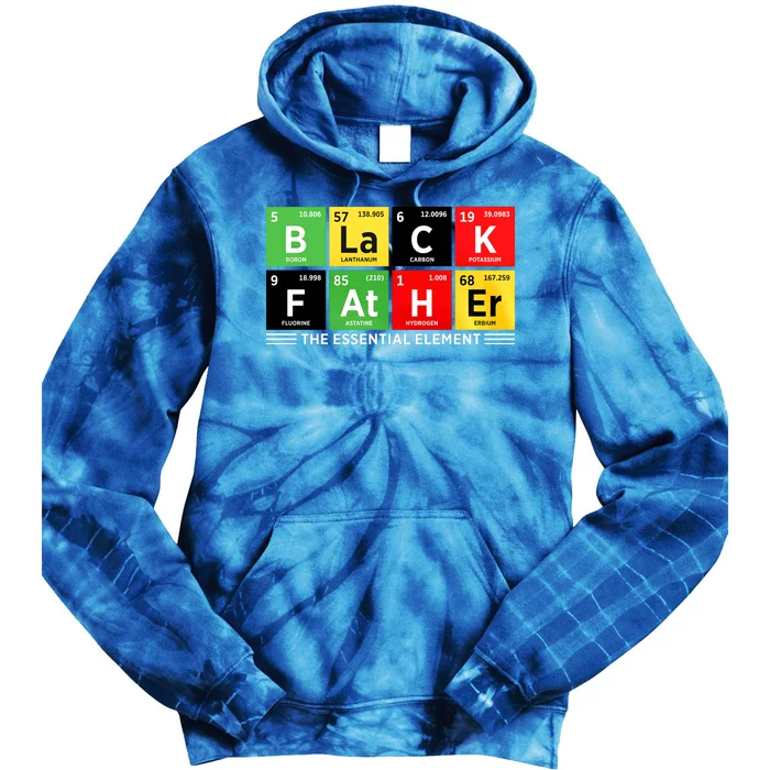 Black Father Juneteenth Essential Element Tie Dye Hoodie