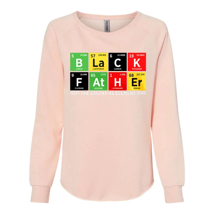 Black Father Juneteenth Essential Element Womens California Wash Sweatshirt