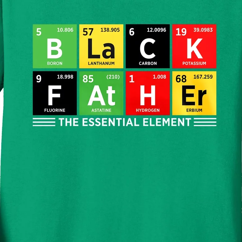 Black Father Juneteenth Essential Element Kids Long Sleeve Shirt