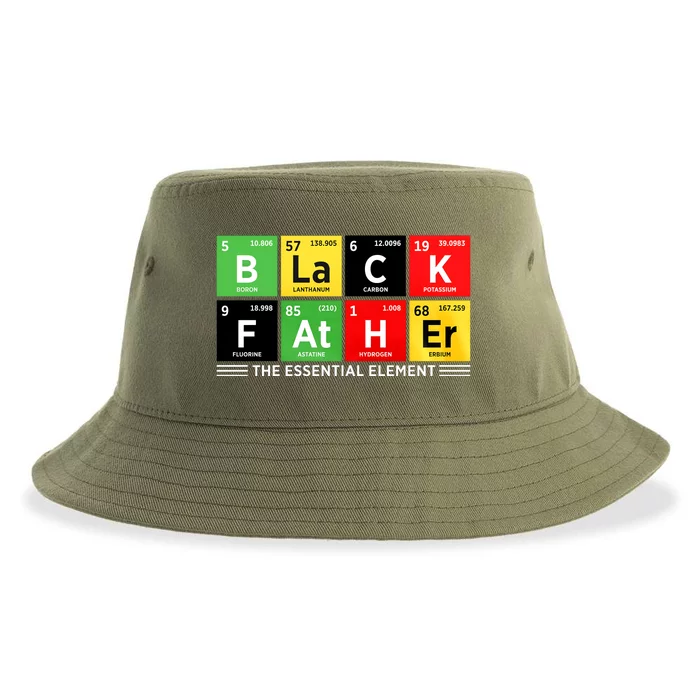 Black Father Juneteenth Essential Element Sustainable Bucket Hat