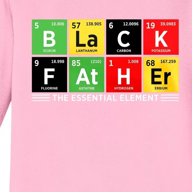 Black Father Juneteenth Essential Element Baby Long Sleeve Bodysuit