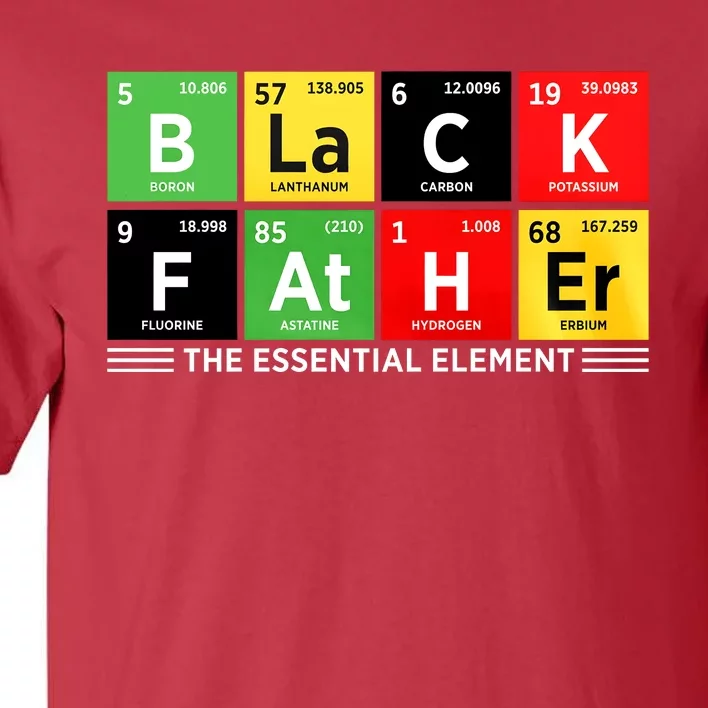 Black Father Juneteenth Essential Element Tall T-Shirt