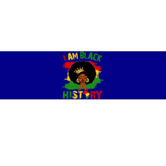 Black For Juneteenth African I Am Black History Month Meaningful Gift Bumper Sticker