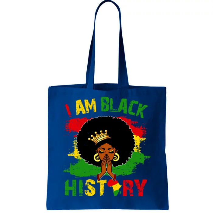 Black For Juneteenth African I Am Black History Month Meaningful Gift Tote Bag