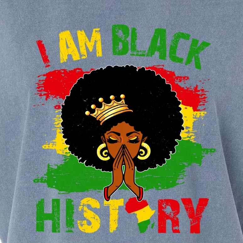 Black For Juneteenth African I Am Black History Month Meaningful Gift Garment-Dyed Women's Muscle Tee