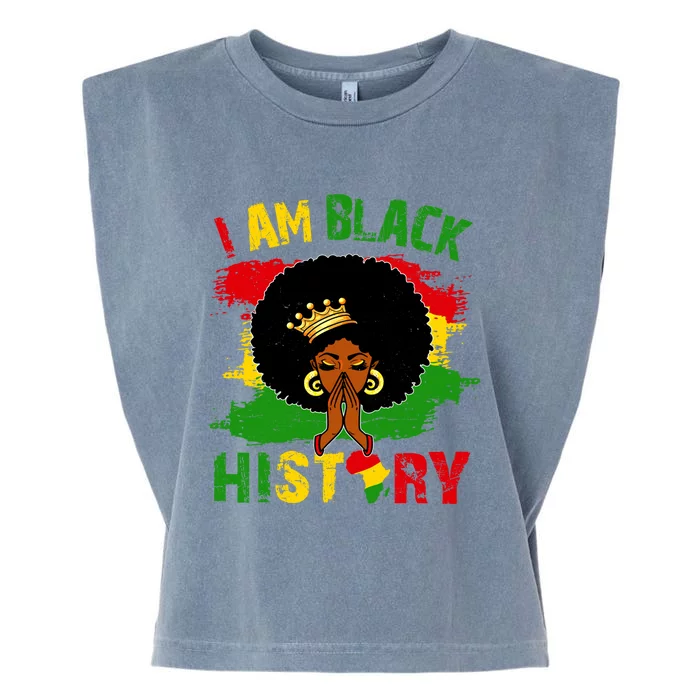 Black For Juneteenth African I Am Black History Month Meaningful Gift Garment-Dyed Women's Muscle Tee