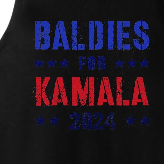 Baldies For Kamala 2024 Feminist Joyful Warrior Ladies Tri-Blend Wicking Tank