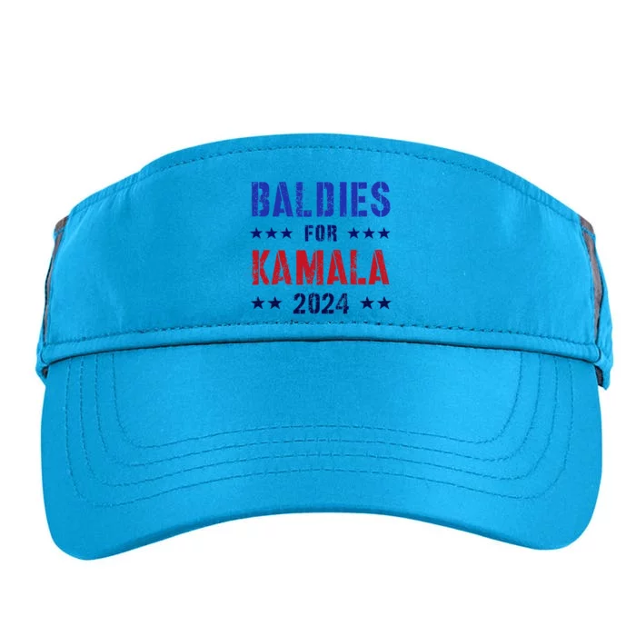 Baldies For Kamala 2024 Feminist Joyful Warrior Adult Drive Performance Visor