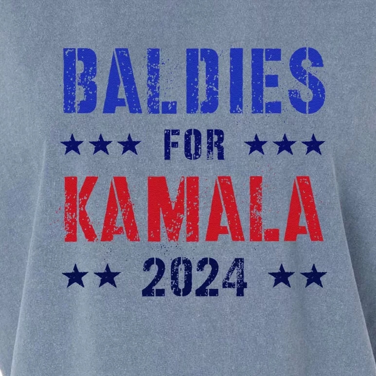 Baldies For Kamala 2024 Feminist Joyful Warrior Garment-Dyed Women's Muscle Tee