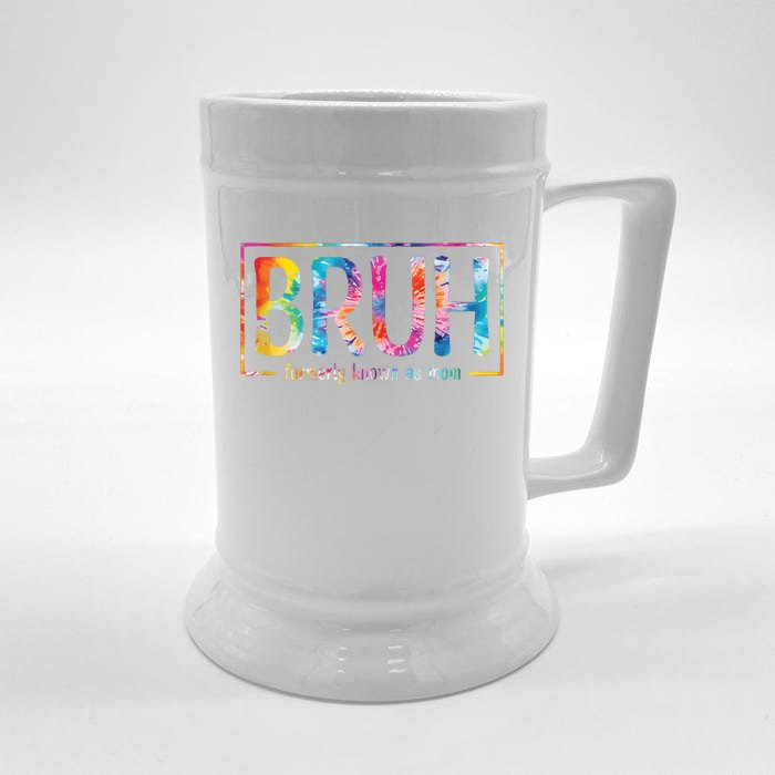 Bruh Formerly Known As Mom Funny Mom Front & Back Beer Stein