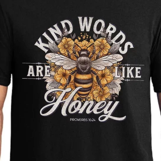 Bee Flowers Kind Words Are Like Honey Pajama Set