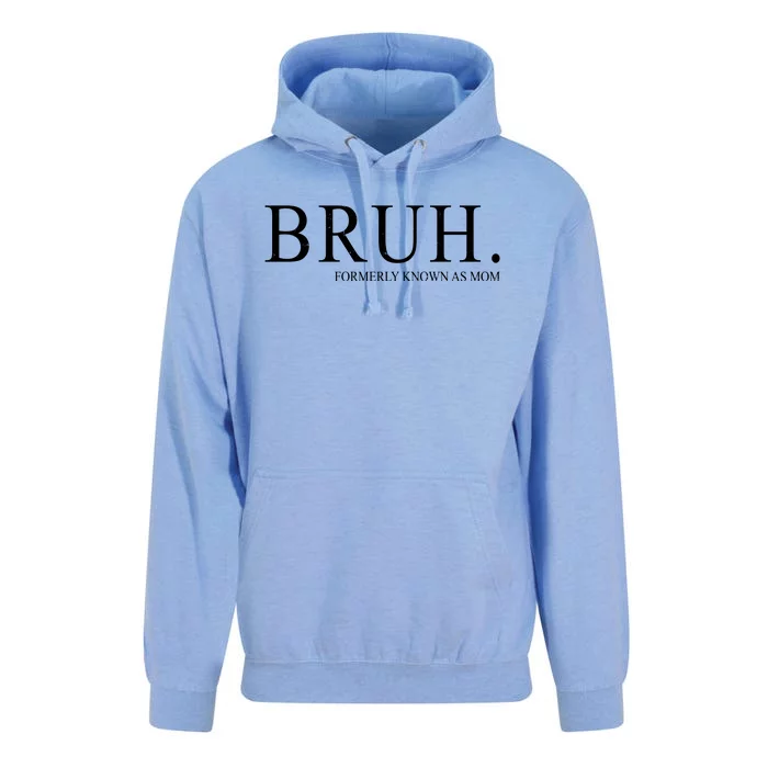 Bruh Formerly Known As Mom Funny Vintage Retro Unisex Surf Hoodie