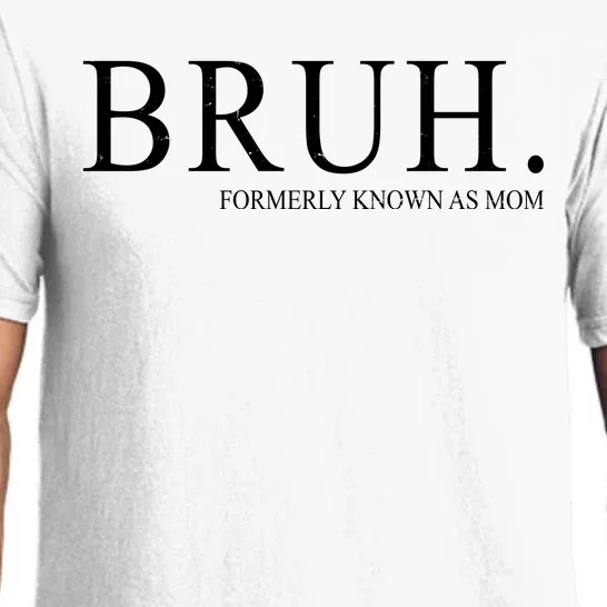 Bruh Formerly Known As Mom Funny Vintage Retro Pajama Set