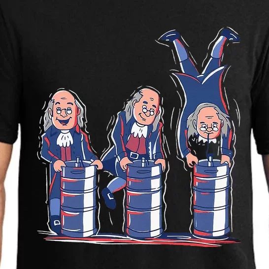 Benjamin Franklin Keg Stand Funny Pajama Set