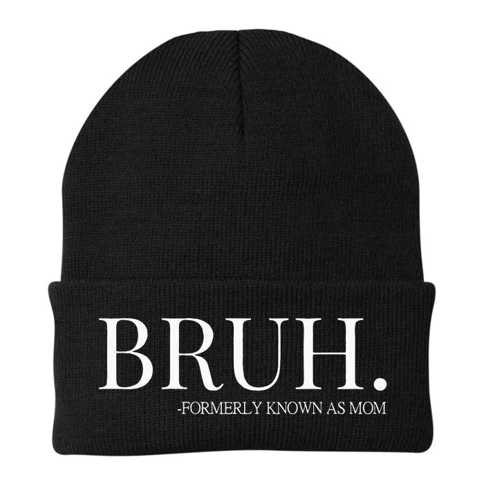 bruh formerly known as mom Knit Cap Winter Beanie