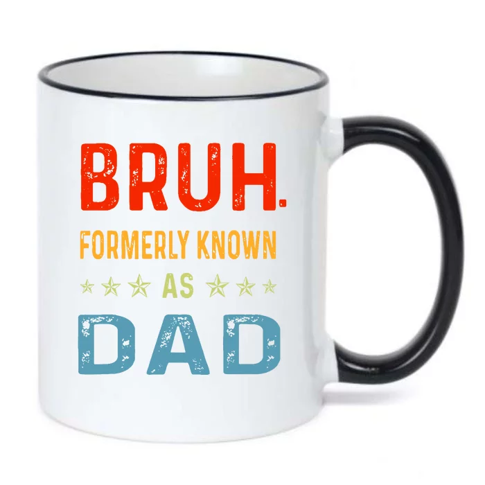 Bruh Formerly Known As Dad Black Color Changing Mug