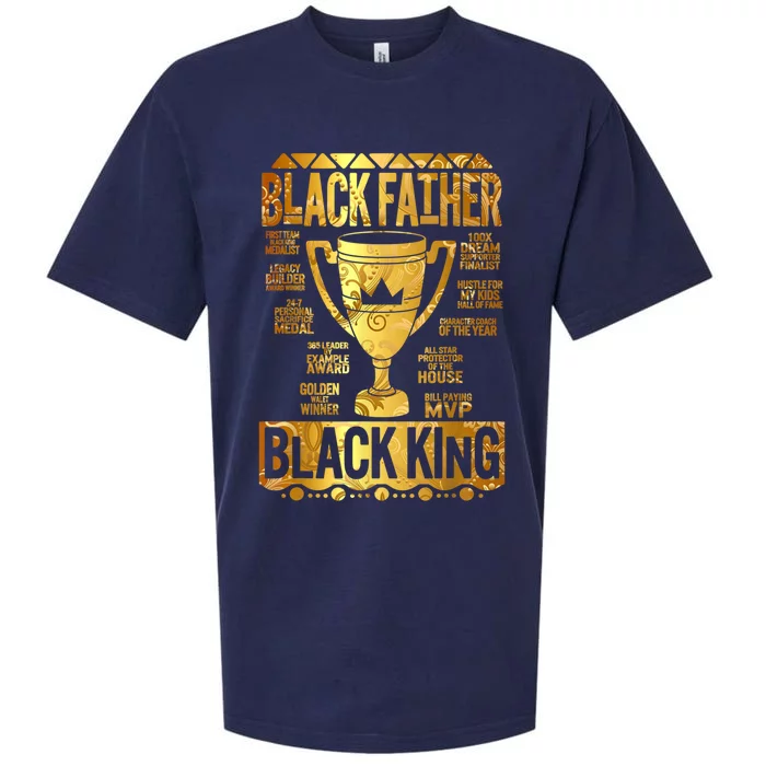 Black Father King Fathers Day Dad Matter Husband Dope Leader Gift Sueded Cloud Jersey T-Shirt