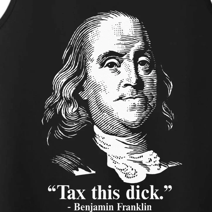 Benjamin Franklin Liberty Tax This Dick Republican Quotes Performance Tank